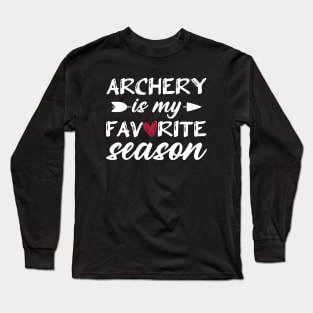 Archery Is My Favorite Season Long Sleeve T-Shirt